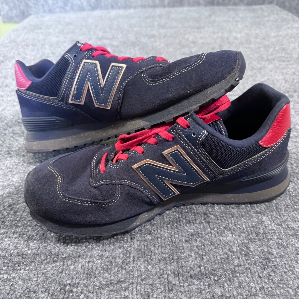 New Balance 574 Sneakers Mens 10 Inspire The Dream Suede Navy Red U574BHM 2019